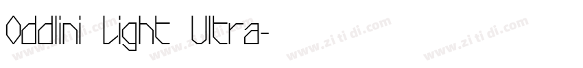 Oddlini Light Ultra字体转换